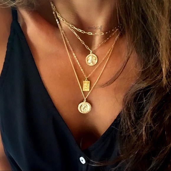 Dainty Saint Christopher Dog Tag Necklace - Picture 7 of 8